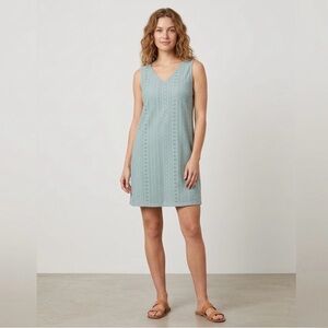 Elegant Sleeveless Lace Dress in Teal